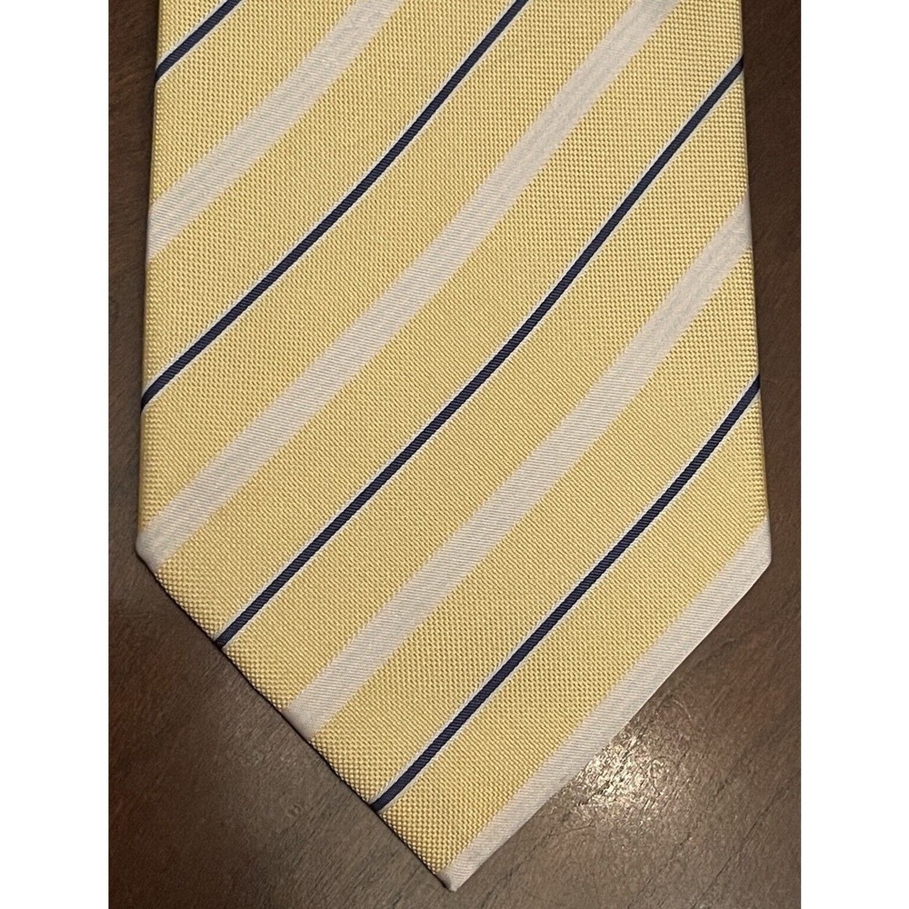 Mario Caldi Gold Blue Pink Hand Made 100% Silk 7 Fold Made In Italy